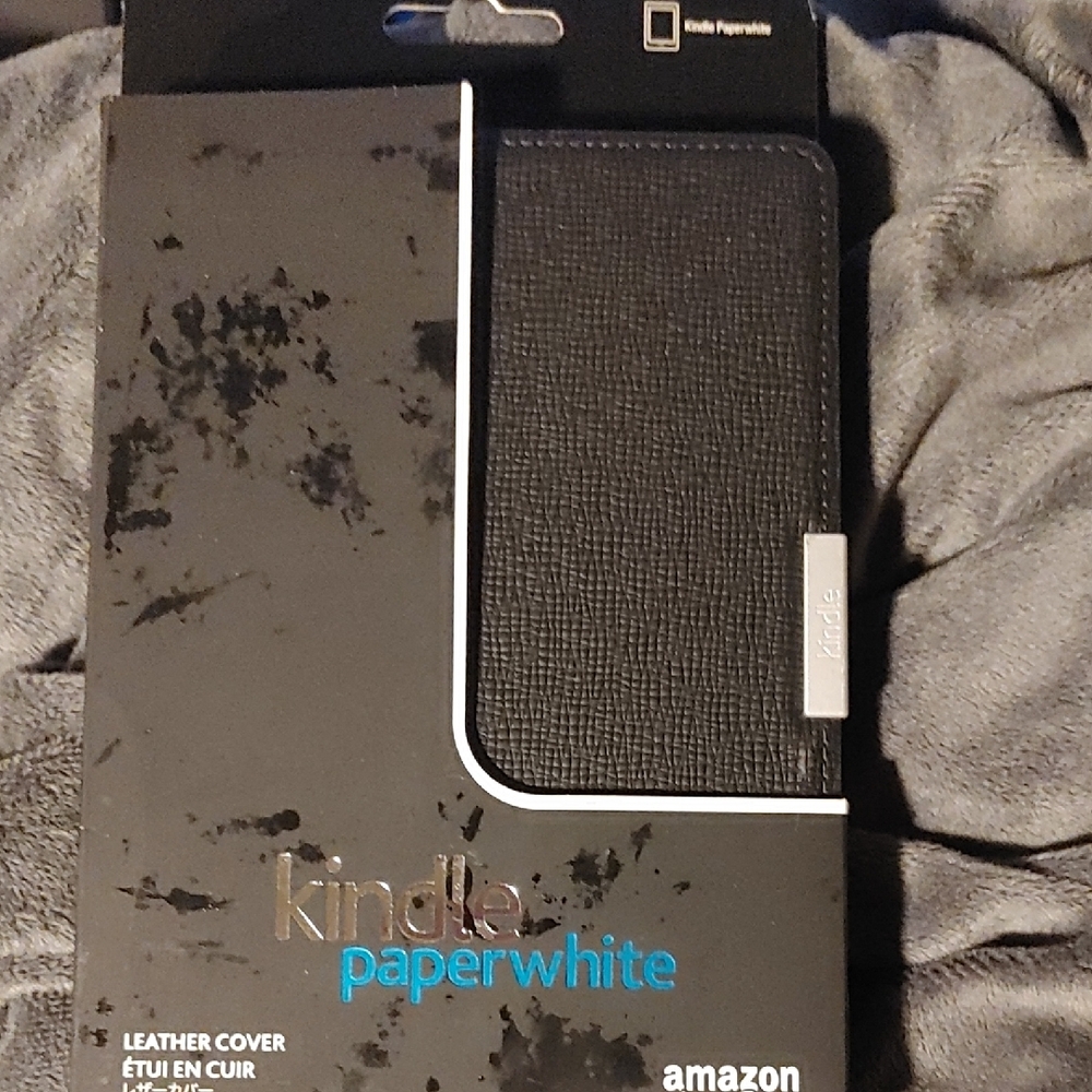 Amazon Kindle Paperwhite Black Leather Case